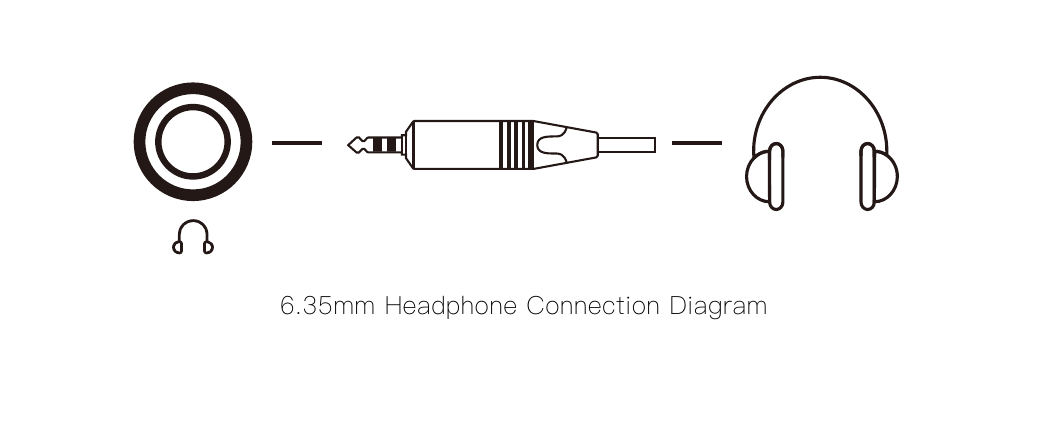 6.35mm 헤드폰 연결 안내