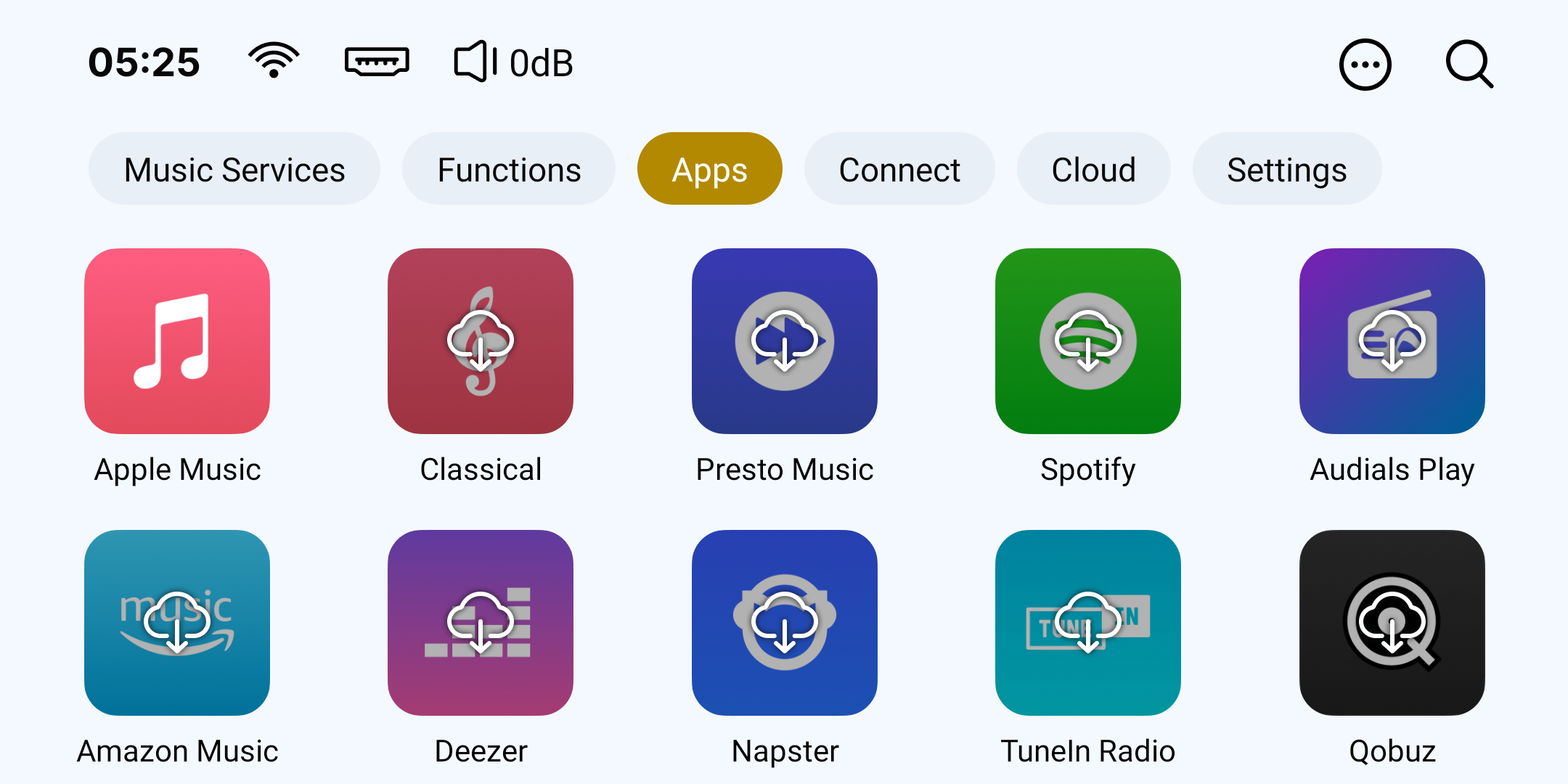Apps 화면