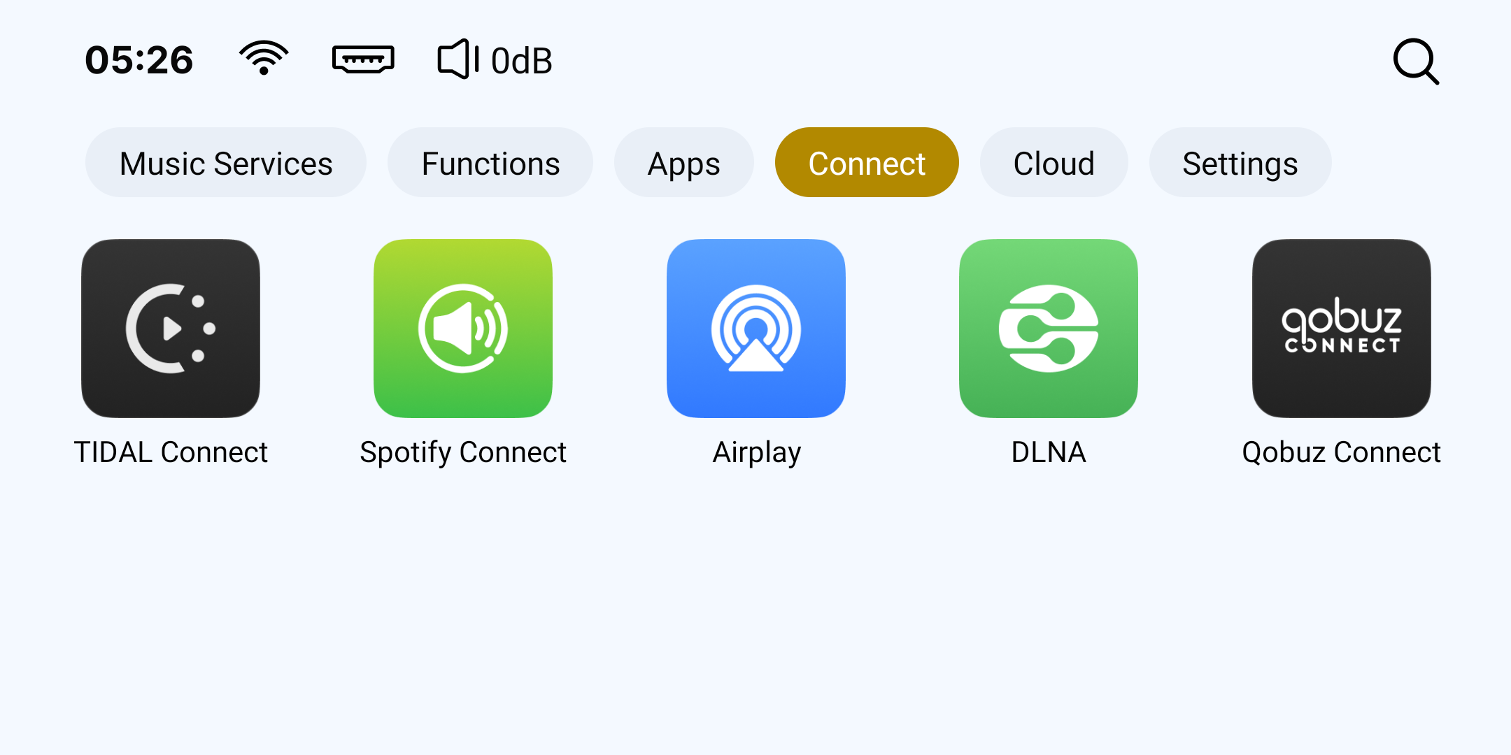 Connect 화면